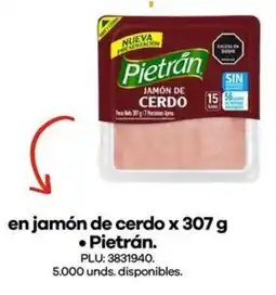 Éxito Pietrán en jamón de cerdo oferta