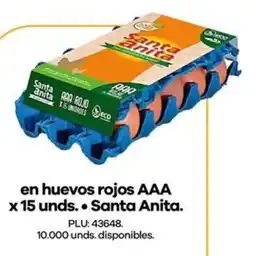 Éxito Santa anita en huevos rojos AAA oferta
