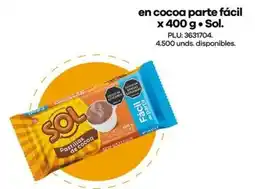 Éxito Sol en cocoa parte fácil oferta