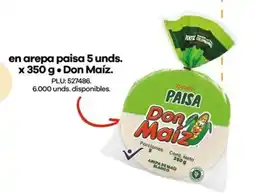 Éxito Don maíz en arepa paisa oferta