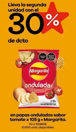 Éxito Margarita en papas onduladas sabor tomate oferta
