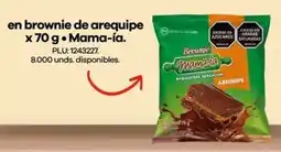 Éxito Mama-ía en brownie de arequipe oferta