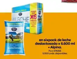 Éxito Alpina en sixpack de leche deslactosada oferta