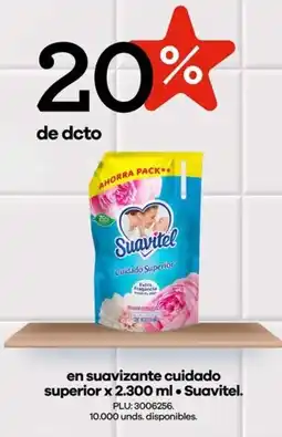 Éxito Suavitel en suavizante cuidado superior oferta
