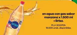 Éxito Brisa en agua con gas sabor manzana oferta
