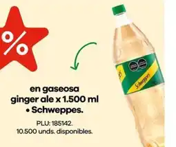 Éxito Schweppes en gaseosa ginger ale oferta
