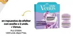 Éxito Gillette venus en repuestos de afeitar con aceite oferta