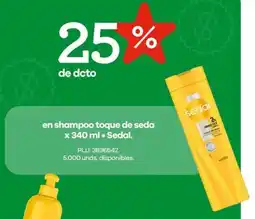 Éxito Sedal en shampoo toque de seda oferta