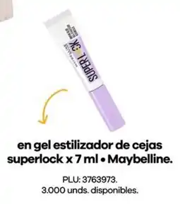 Éxito Maybelline en gel estilizador de cejas superlock oferta