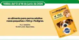 Éxito Pedigree en alimento para perros adultos razas pequeñas oferta