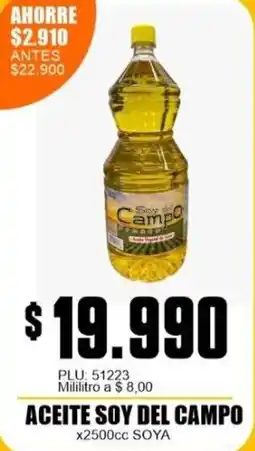 Mercapava Soya aceite soy del campo oferta