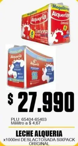 Mercapava Leche alqueria deslactosada sixpack original oferta