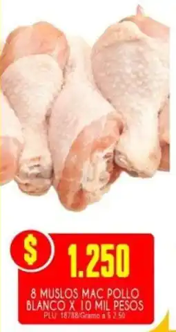Mercapava 8 muslos mac pollo blanco oferta