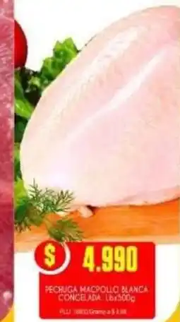 Mercapava Pechuga macpollo blanca congelada oferta