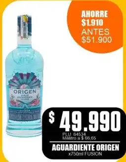 Mercapava Origen aguardiente fusion oferta