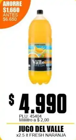 Mercapava Del valle jugo fresh naranja oferta