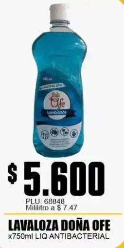 Mercapava Doña ofe lavaloza liq antibacterial oferta