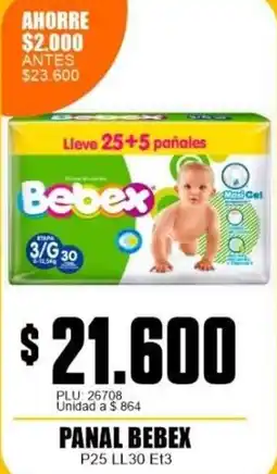 Mercapava Bebex panal oferta