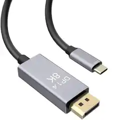 Falabella Cable Usb C Thunderbolt A Displayport 8k 4k Y 2k De 2mts oferta