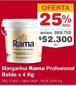 Makro Rama profesional margarina balde oferta