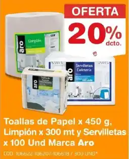 Makro Aro toallas de papel oferta