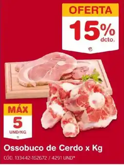 Makro Ossobuco de cerdo oferta