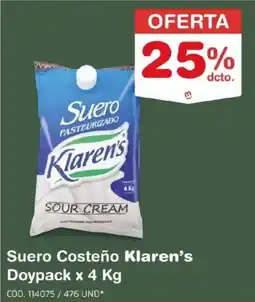 Makro Klaren's suero costeño doypack oferta
