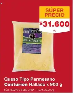 Makro Centurion rallado queso tipo parmesano oferta