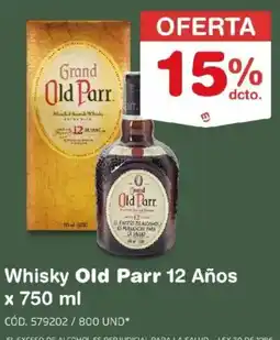 Makro Old parr 12 años whisky oferta
