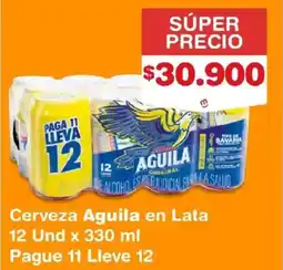 Makro Aguila cerveza en lata oferta