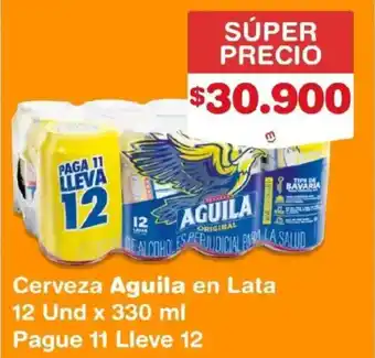 Aguila cerveza en lata