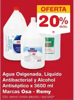 Makro Osa - Remy agua oxigenada, líquido antibacterial y alcohol antiséptico oferta