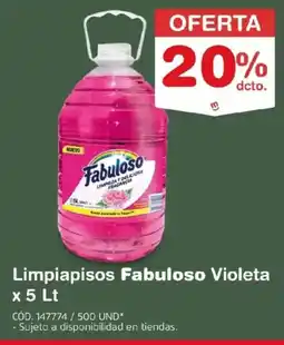 Makro Fabuloso limpiapisos violeta oferta