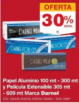 Makro Darnel wrap, foil papel aluminio oferta