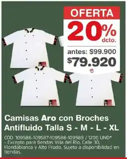 Makro Aro camisas con broches antifluido oferta