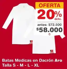 Makro Aro batas medicas en dacrón oferta