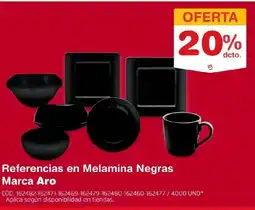 Makro Aro referencias en melamina negras oferta
