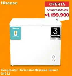 Makro Hisense congelador horizontal blanco oferta