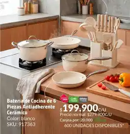 Homecenter Batería de cocina antiadherente oferta