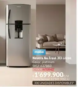 Homecenter Mobe nevera no frost oferta
