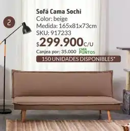 Homecenter Sofá cama sochi oferta