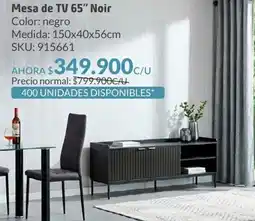 Homecenter Mesa de tv 65" noir oferta