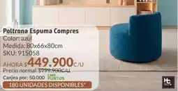 Homecenter Poltrona espuma compres oferta