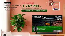 Homecenter Samsung televisor 50" qled + barra de sonido oferta