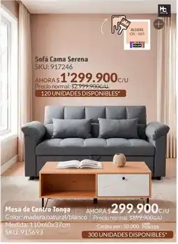 Homecenter Sofá cama serena oferta