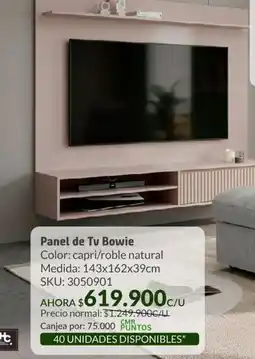 Homecenter Panel de tv bowie oferta