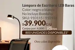 Homecenter Lámpara de escritorio led baras oferta