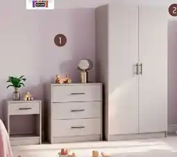 Homecenter Combo closet + cómoda + mesa de noche eli oferta