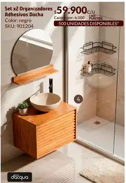 Homecenter Organizadores adhesivos ducha oferta