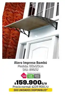 Homecenter Bambú alero impreso oferta